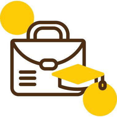 Bir okul simgesinin vektör illüstrasyonu