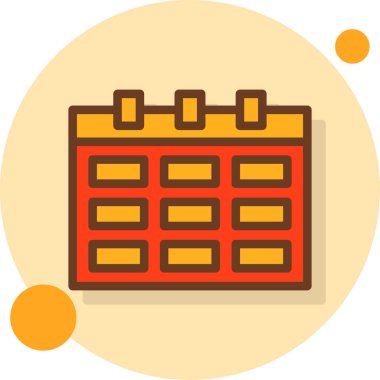 Takvim. Web simgesi basit illüstrasyon