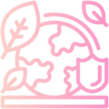 Bitki simgesinin vektör illüstrasyonu