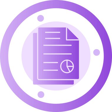 Bir belge simgesinin vektör illüstrasyonu