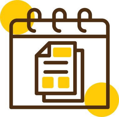 Belge. Web simgesi basit illüstrasyon