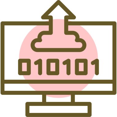 Ağ simgesi. Programlamanın basit bir illüstrasyonu