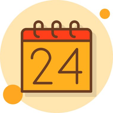 Takvim. Web simgesi basit illüstrasyon