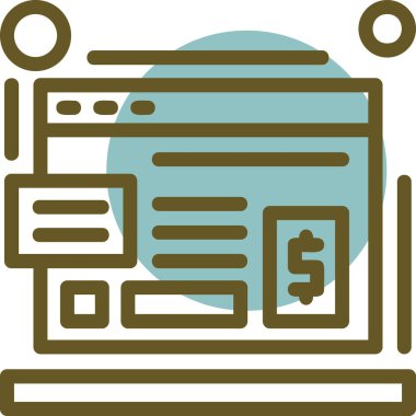 Web simgesi vektör illüstrasyonu