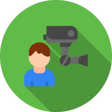 kamera vektör simgesi düz illüstrasyon