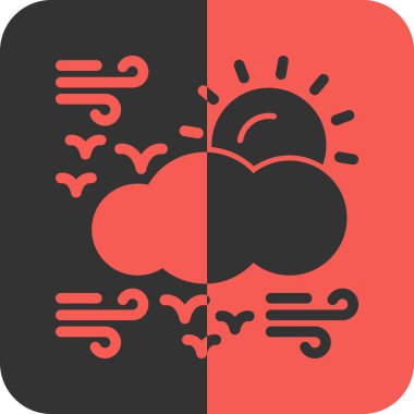 Web ve mobil uygulama tasarımınız için beyaz arkaplanda izole edilmiş hava simgesi vektörü