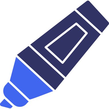 Kalem. Web simgesi basit illüstrasyon