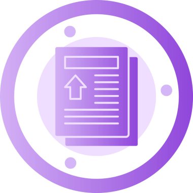 belge simgesi, vektör çizimi