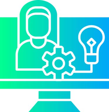 iş fikri ikon vektör tasarımı