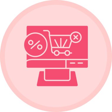 İnternetten alışveriş. Basit resimleme