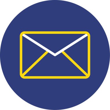 Zarf. Web simgesi basit illüstrasyon