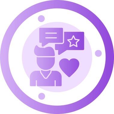 Konuş. Web simgesi basit illüstrasyon