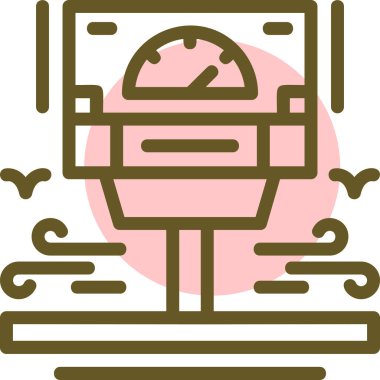 Robot simgesinin vektör illüstrasyonu