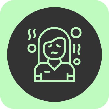 kadın simge vektör illüstrasyonu