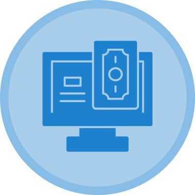 Bilgisayar. Web simgesi basit illüstrasyon