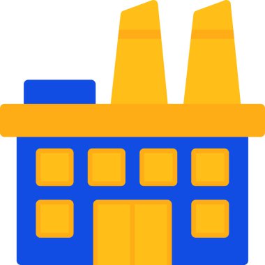 inşaat endüstrisi simgesi düz stil