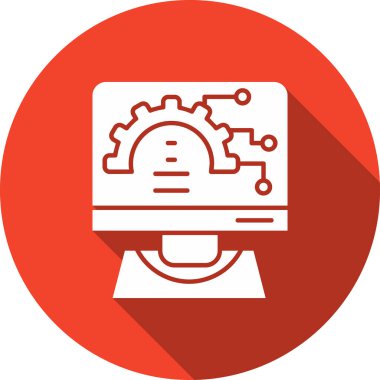 Vitesli bir robotun vektör çizimi