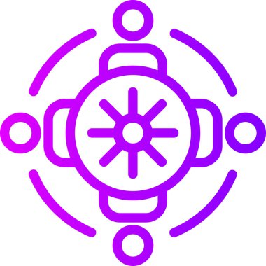 Hedef. Web simgesi basit tasarım