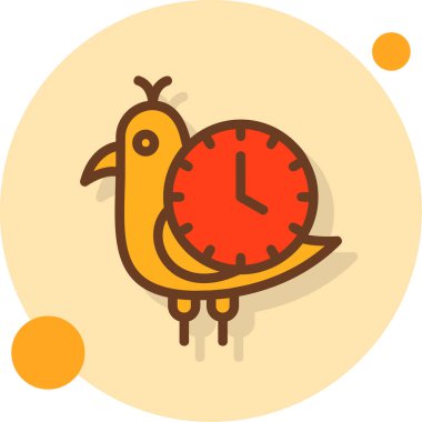 Saat simgesinin vektör illüstrasyonu