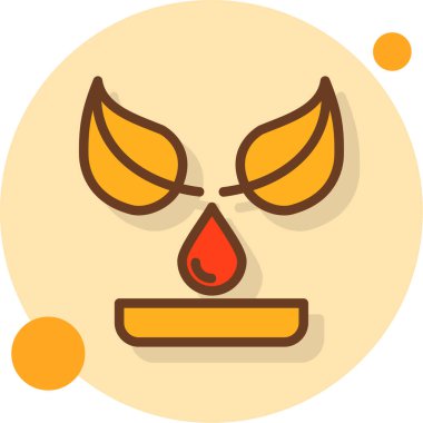 Cadılar Bayramı. Web simgesi basit tasarım