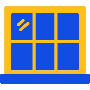 pencere simgesi, basit illüstrasyon tasarımı