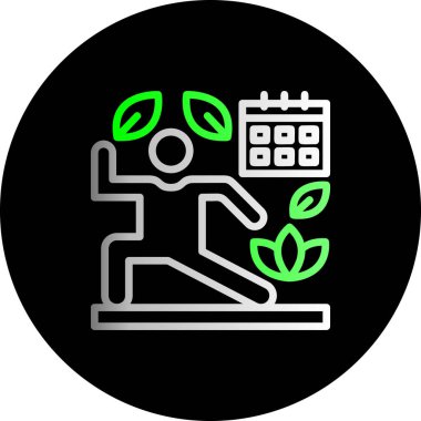 22 takvim - tarih, vektör sembol tasarımı