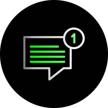 ileti simgesi, vektör illüstrasyonu