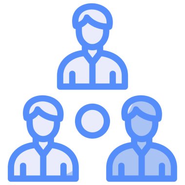 İş ekibi. Basit resimleme