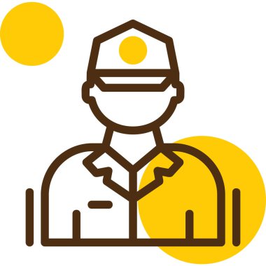 İnşaat işçisi vektör simgesi