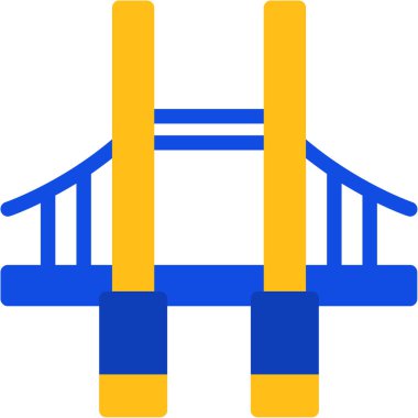 Köprü. Web simgesi basit illüstrasyon