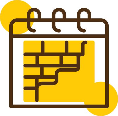 Takvim simgesi vektör illüstrasyonu