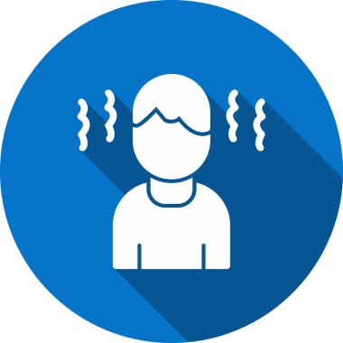 Baş ağrısı vektörü simgesi tasarımı