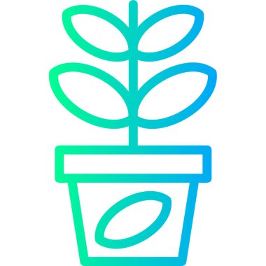 bitki simgesi vektör illüstrasyonu