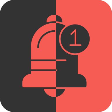 Alarm simgesi, vektör illüstrasyonu