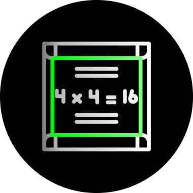 Matematik simgesi vektör illüstrasyonu