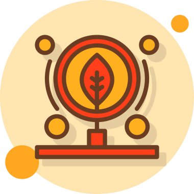 Vektör illüstrasyonu, bir ağacın arka planı