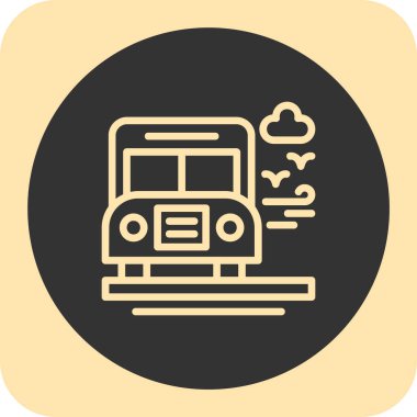 tren simgesi vektör illüstrasyonu