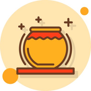 Kavanoz. Web simgesi basit tasarım