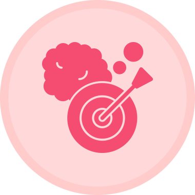 Bir beyin simgesinin vektör çizimi