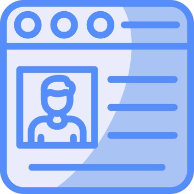 Kimlik kartı. Basit resimleme