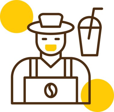 kahve içme ikonu ana hatlarıyla