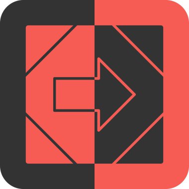 Yön ok vektör simgesi. tam biçim.