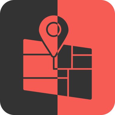 Harita işaretleyici simgesi. vektör illüstrasyonu