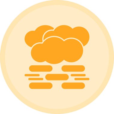 Bulut. Web simgesi basit illüstrasyon