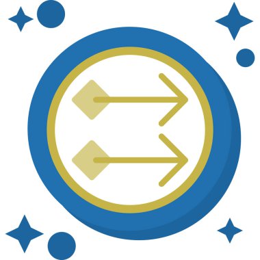 Ok. Web simgesi vektör illüstrasyonu