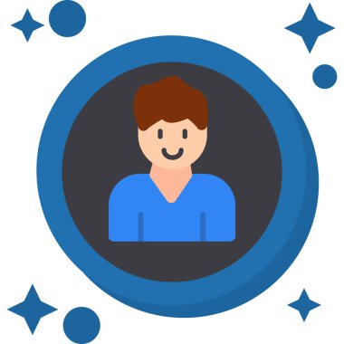 İş adamı. Basit illüstrasyon