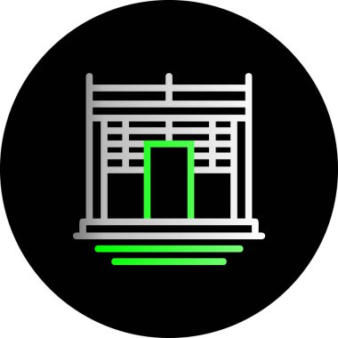 Eşsiz eşitleyici çizgi vektör simgesi