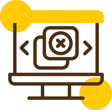 kod kod simgesi, vektör illüstrasyonu