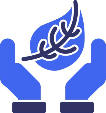 Bir ağaç simgesinin vektör illüstrasyonu