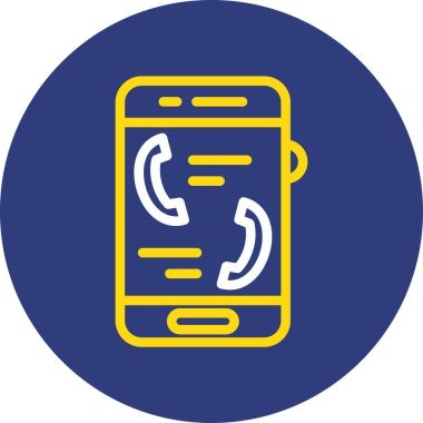 vektör çağrısı simgesi, modern tasarım illüstrasyonu